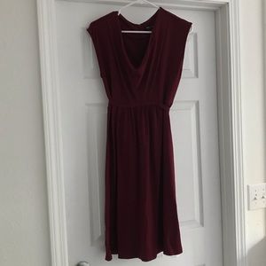 rare She Bible designed & made in USA super soft burgundy maroon dress
